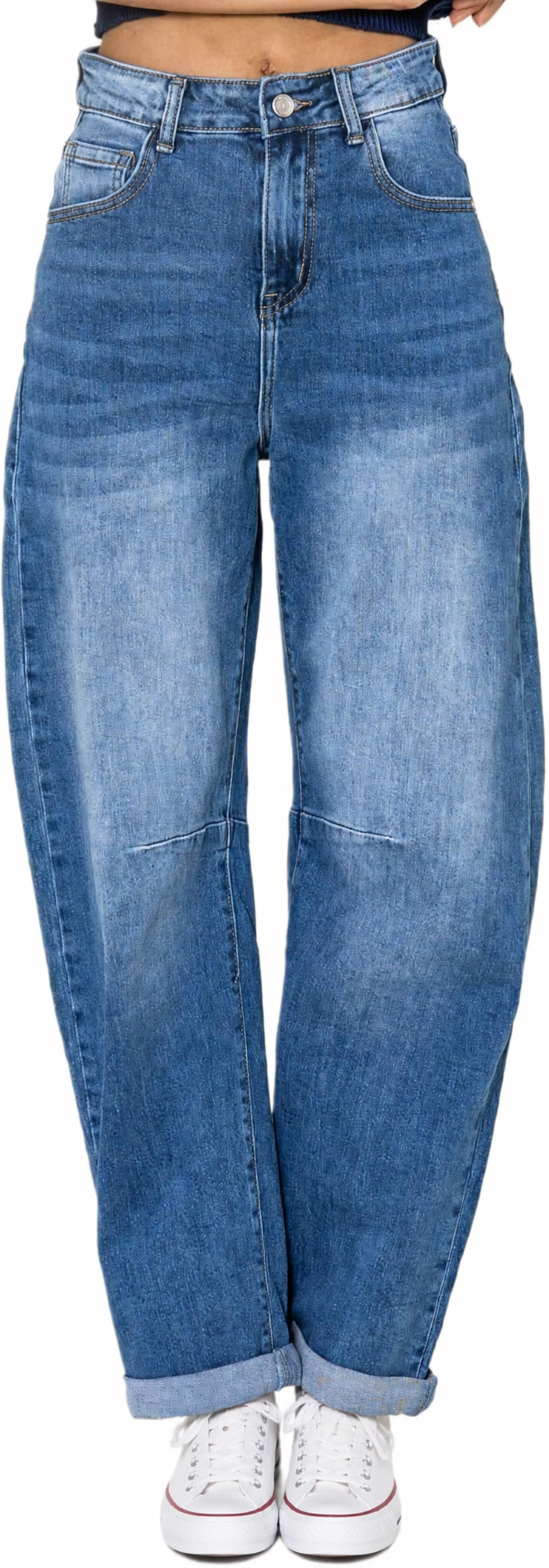Jean Barrel Denim Moyen
