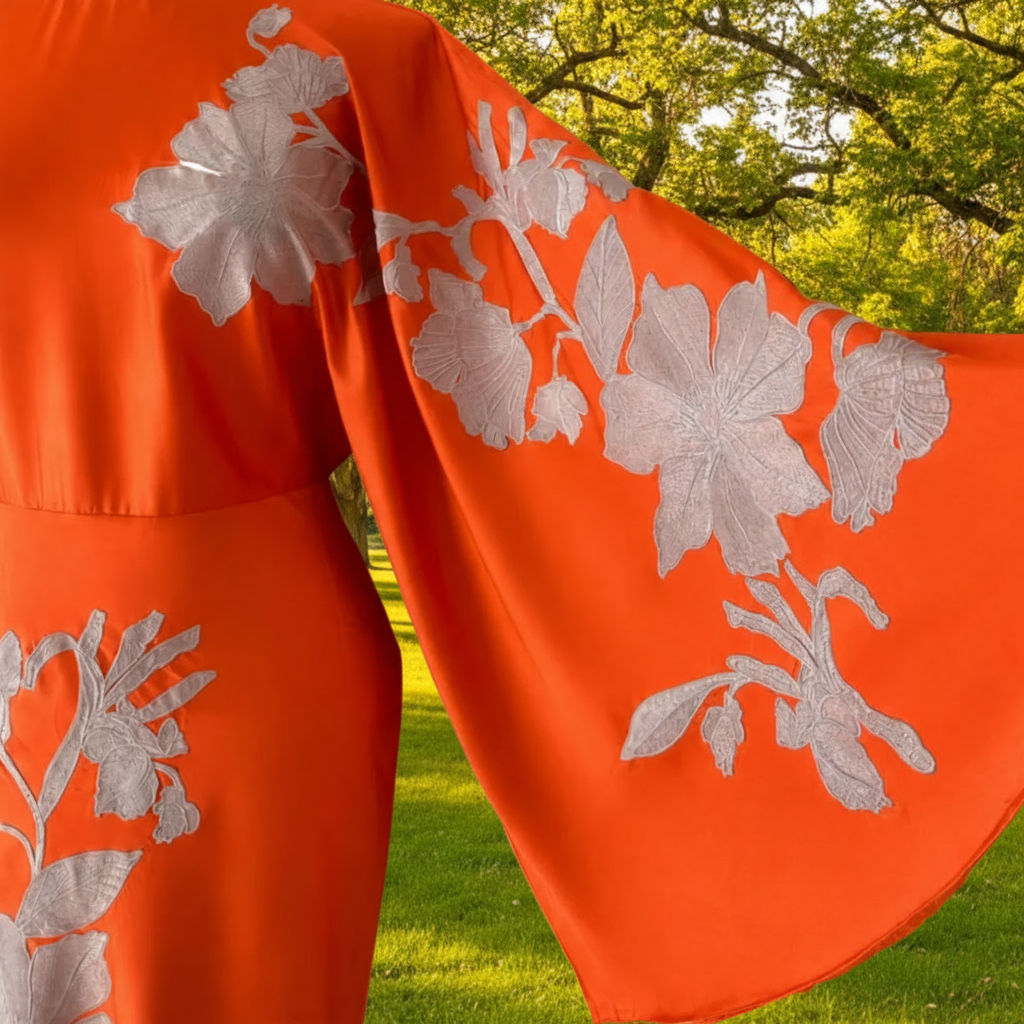 Robe de cocktail Orange soyeux, ASOS SECONDE MAIN