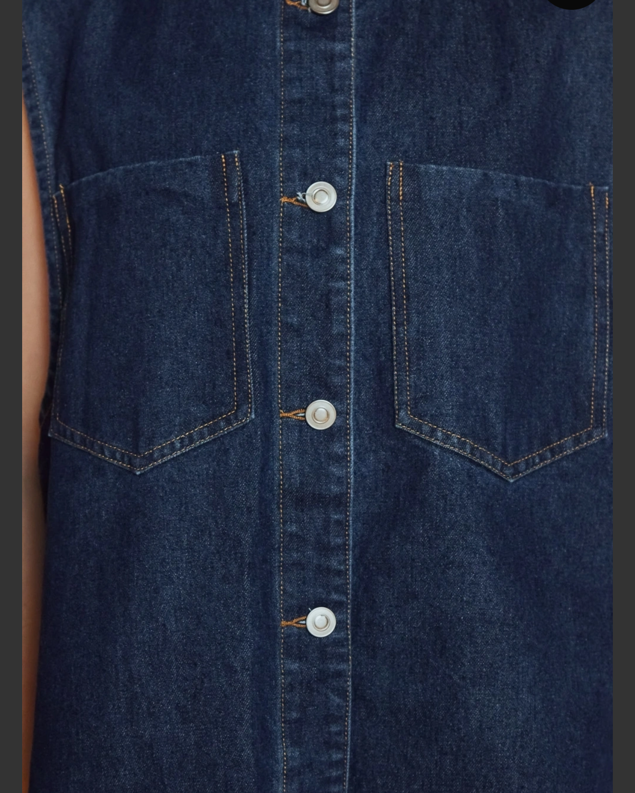 Veste sans manches Denim Brut